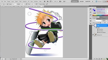 Photoshop CS5 Tutorial- Glowing Lines Effect and Text