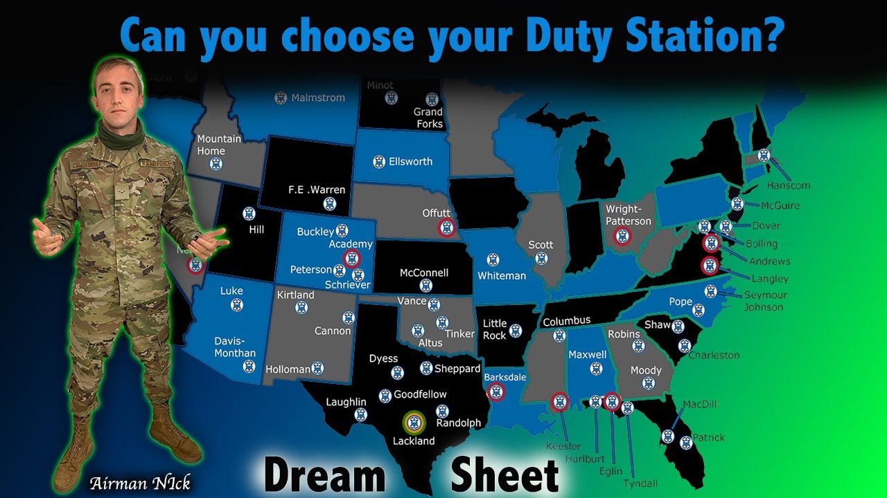 Can You Choose Your Duty Station? | Air Force Dream Sheet