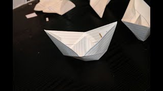 Origami Paper boat.