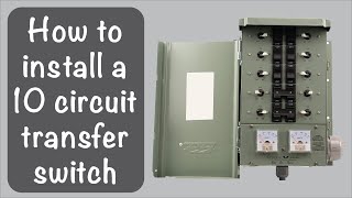 How to install a critical load transfer switch