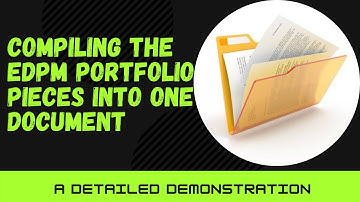 Compiling the EDPM Portfolio/ Reference Manual into one document