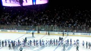 GAME 6 LAST FEW MINUTES FROM MY SEATS AT MSG