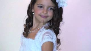 Flower Girl Dress Style 102 - Spaghetti Strap Dress with Netted Floral Pattern and Jacket screenshot 2