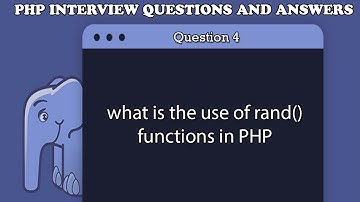 what is the use of rand() functions in PHP