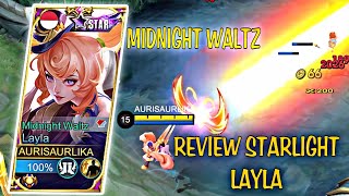 REVIEW SKIN LAYLA STARLIGHT PAINTED MIDNIGHT WALTZ II Mobile Legends.