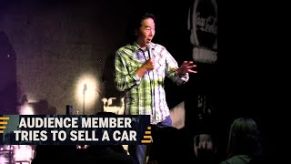 Audience Member Tries To Sell A Car?! | Henry Cho Comedy