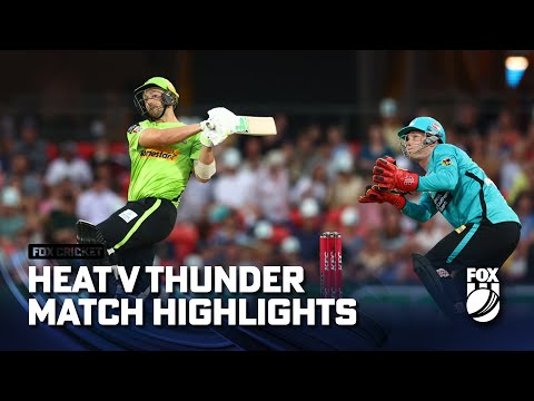 Brisbane Heat vs Sydney Thunder - Match Highlights | 29/12/22 | FOX Cricket