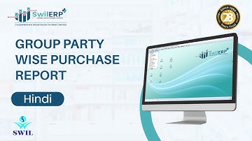 Group Party Wise Purchase Report in SwilERP Pharmacy | Party Wise Purchase Details #swilerp