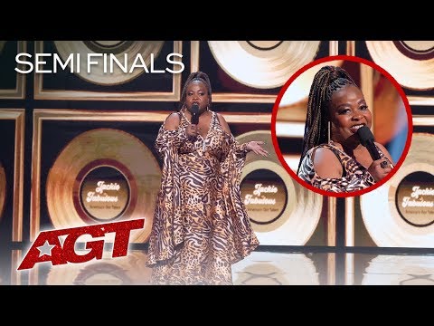 Comic Jackie Fabulous Tells HILARIOUS Jokes About Weight Loss And Dating - America's Got Talent 2019
