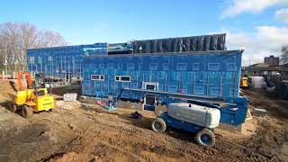 Timebridge Community Centre - Offsite Construction timelapse video Resimi