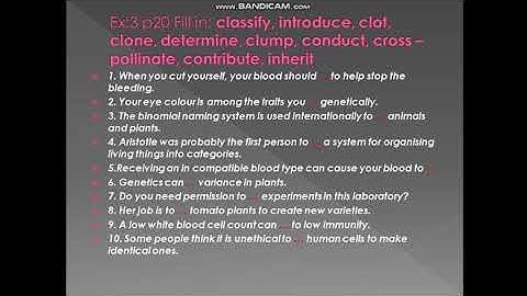 11th class   Progress check Unit 1