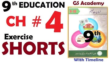 Exercise short questions | Chapter 4 | Learning | Ta`allum | Class 9 Education | GS Academy |9th edu