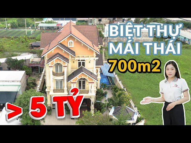 Tham Quan Biệt Thự Mái Thái Nội Thất Full Gỗ 700m2 Tại Long An - Kiến An Vinh #56