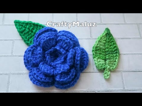 CROCHET TUTORIAL ♥ HOJAS TEJIDAS MUY FÁCIL DE HACER ?Hojas a crochet paso a paso?