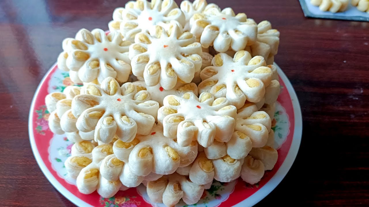 Làm bánh hoa mai bánh khóm cúng ông bà chuẩn bị ăn tết#songnuocmientay