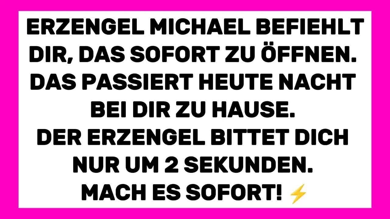 üben 81: Ein GÖTTLICHER Befehl für dich： 'Öffne das jetzt sofort ' 📜