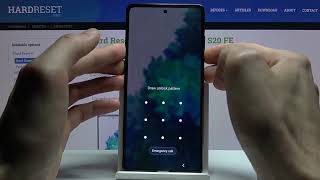 Samsung Galaxy S20 FE Hard Reset delete pattern