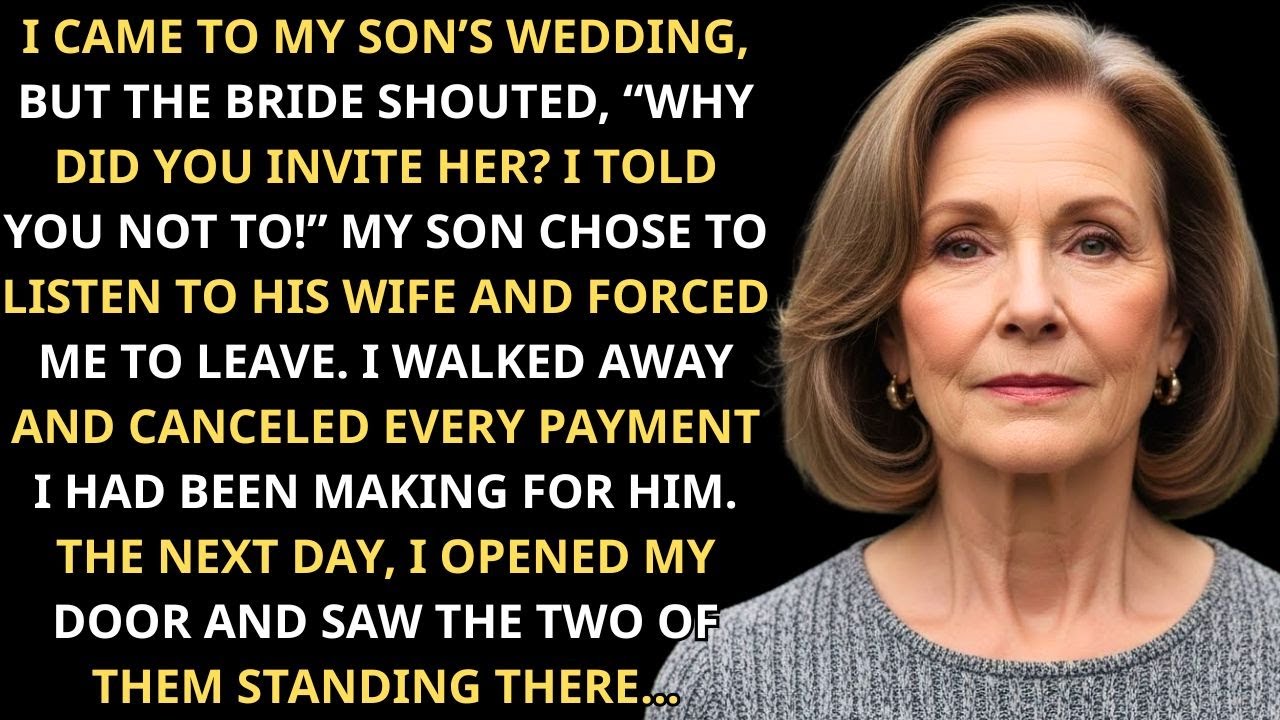 I Came To My Son’s Wedding, But The Bride Snapped: “Why Did You Invite Her?” Then I Spoke Up