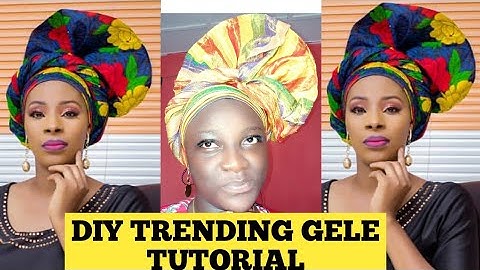 BEGINNERS/2019 (DIY) SIMPLE TRENDING GELE TUTORIAL