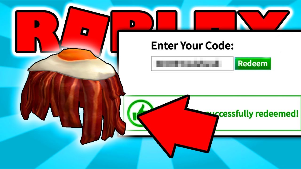 New Free Item On Roblox For New Bacon And Egg Hair New Promo Codes Roblox Free Items Youtube - promo egg roblox