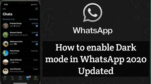 How to enable Whatsapp dark mode | theme| |update 2020| #Sohailtechz|Feature| New| Android| iOS|
