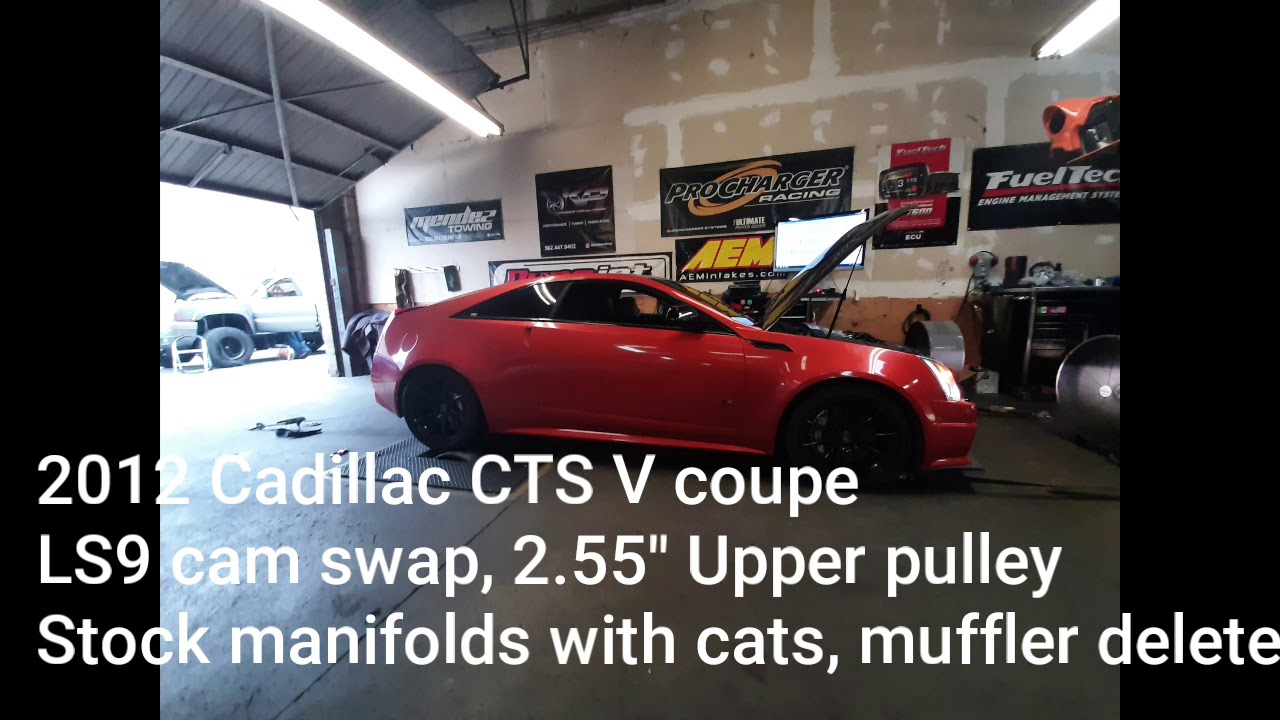 CTS V, LS9 cam swap, 2.55" upper pulley and e85 dyno tune