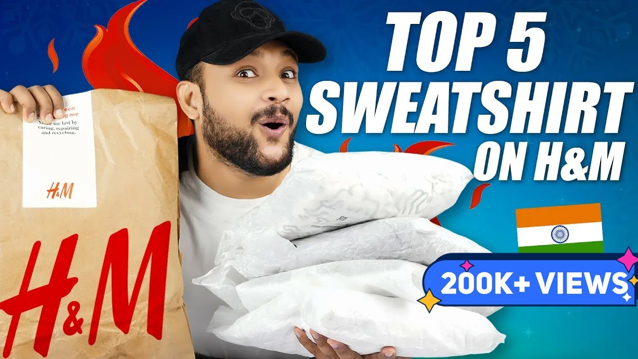 Top 5 Best H&M Winter Hoodie/Sweatshirt for Men 🔥 H&M Sweatshirt