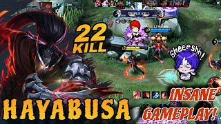 HOW TO PLAY AGGRESSIVE WITH HAYABUSA GAMEPLAY MOBILE LEGENDS 2024