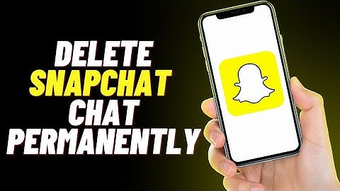 How to Delete Chat Permanently on Snapchat (EASY)