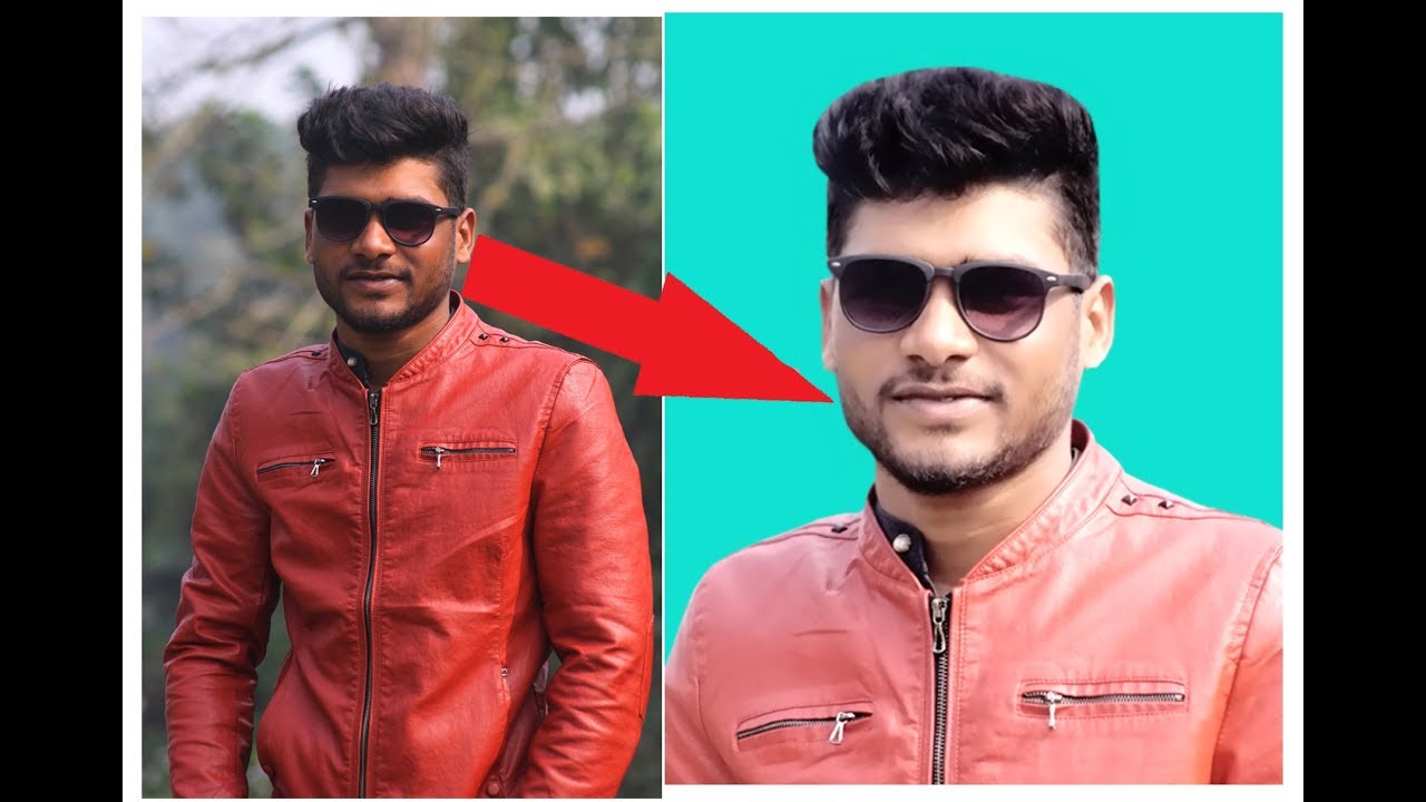 How to change background passport size photo in Photoshop 7.0 Part 2