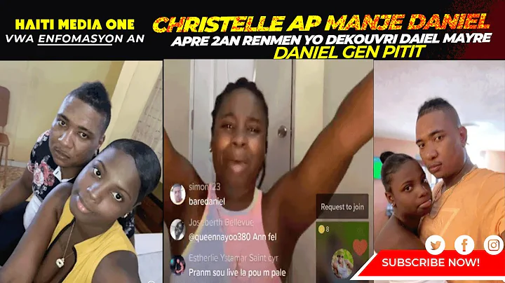 Daniel Dyaspora USA Lage Video Bbt Christelle, Li Di Lap Manje Daniel, Apr 2An Li W'l Marye