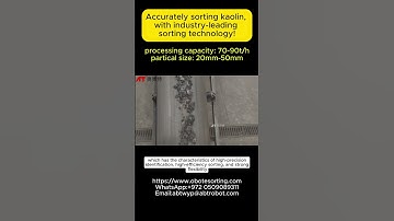 Industry leading technology for sorting kaolin! #minemachinery#X-raysorting##mineralindustry