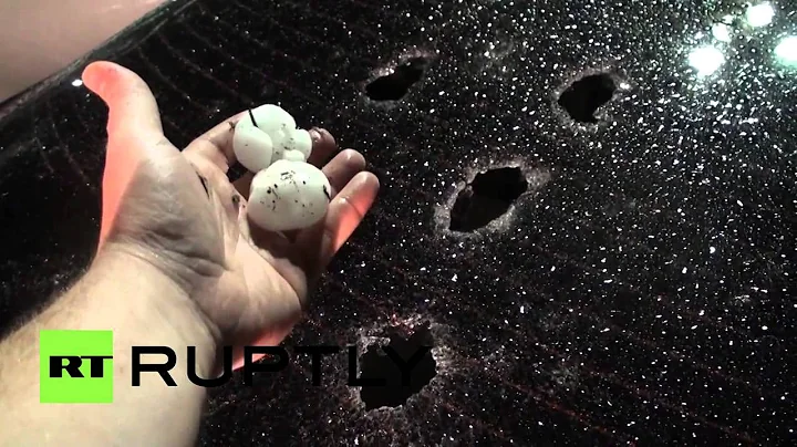 Golf ball sized hailstones smash cars in Kansas
