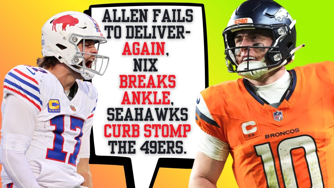 Allen Fails to Deliver AGAIN!, Nix BREAKS ANKLE, Seahawks CURB STOMP 49ers #nfl #football #nflnews