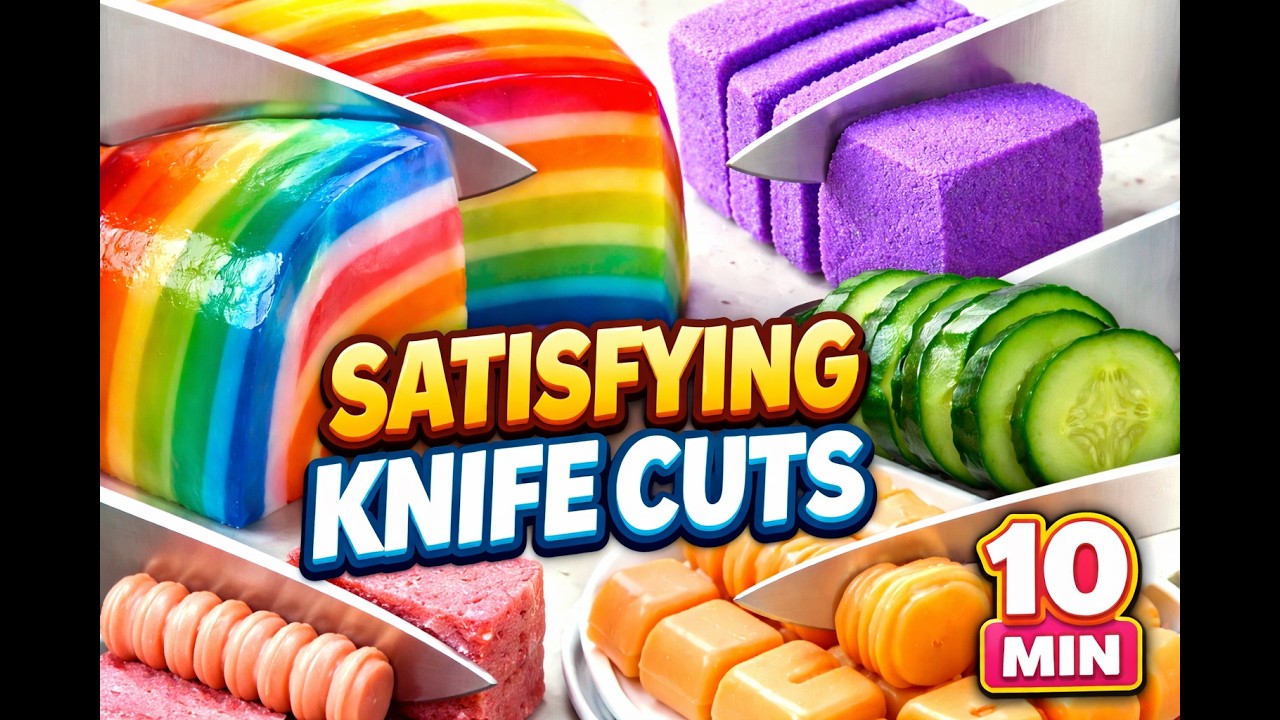 10 Minutes of Satisfying Knife Cuts 🔪 Oddly Satisfying ASMR (No Talking ...