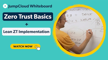 Zero Trust Basics & Lean Implementation | The JumpCloud Whiteboard Series With Greg Keller