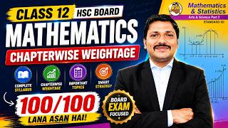 Class 12 Maths Weightage 2027 Maharashtra Board | Most Important Chapters