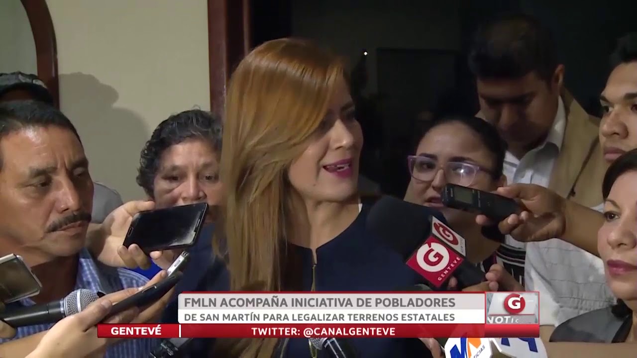 FMLN ACOMPAÑA INICIATIVA DE POBLADORES DE SAN MARTÍN PARA LEGALIZAR TERRENOS ESTATALES newspaper mockup