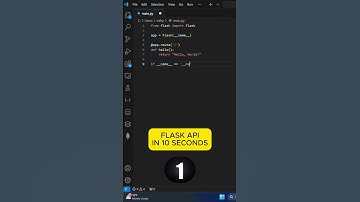 Python Flask API in 10 Seconds 🔥 #flaskapi
