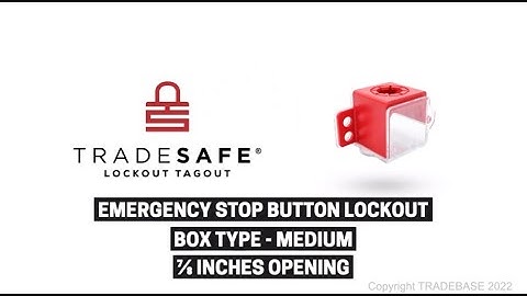 Medium Push Button Cover Lockout – Box Type | TRADESAFE