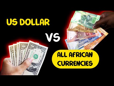 US Dollar VS each African Currency 2021