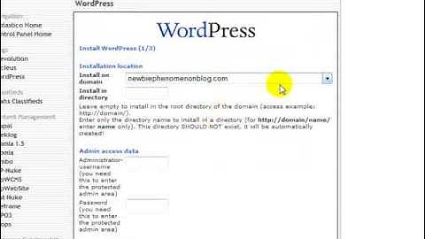 Quick And Easy WordPress Installation with Fantastico Deluxe