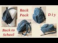 Backpack step by step sewing tutorial  bag sewing  diy