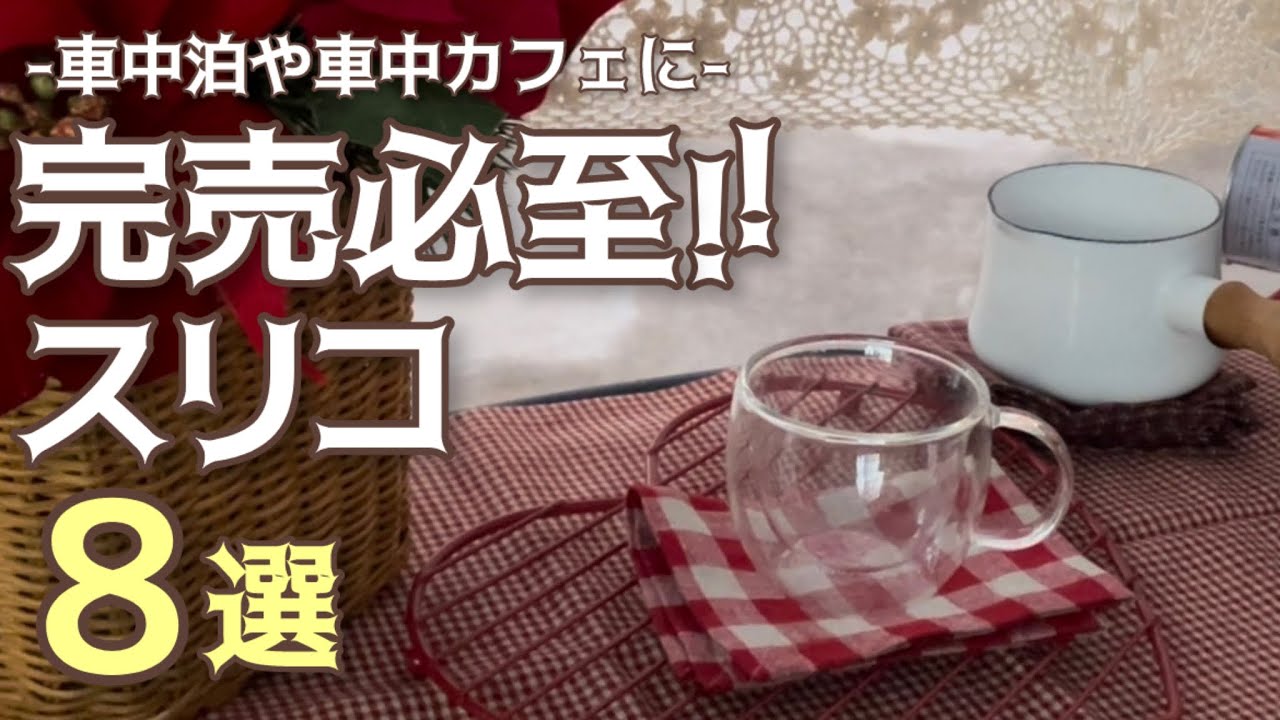 車中泊&車中カフェに！スリコのおすすめアイテム8選とカフェランチ♪car camping cafe cafe