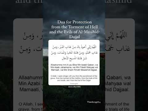 Dua To Save You From Punishment Of Grave Hellfire And Dajjal Dua Islamicshorts Islam Reminders