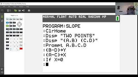 31 AUG TI-84 Slope program