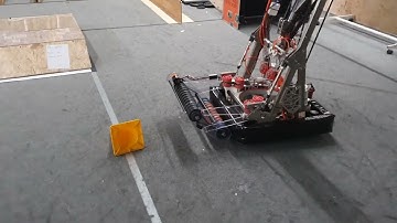 FRC4481 - 2023 Prototypes - Development Robot 4 Bar Linkage Intake Cone Test 1