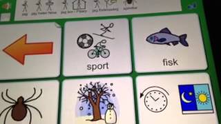 En kommunikationskarta i Widgit Go