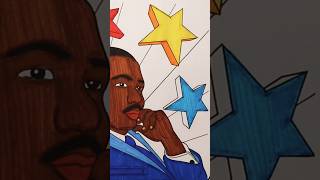 🌟 In honor of MLK day #coloring #shorts #art