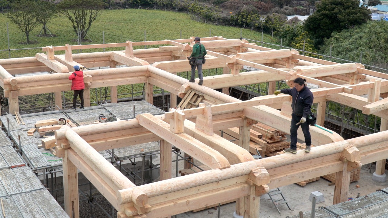 Традиционный корейский дом, корейские руки. Часть 1. ㅣ2. Строительство каркаса